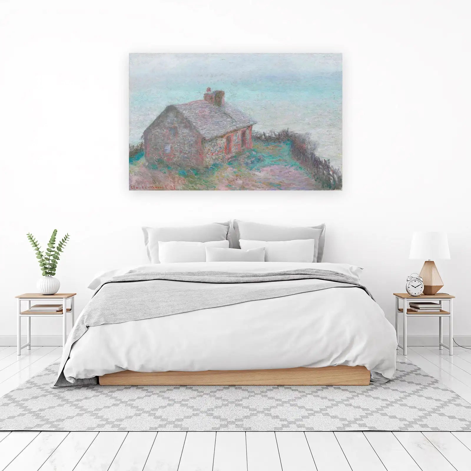 Impressionist Seaside Cottage Wall Art
