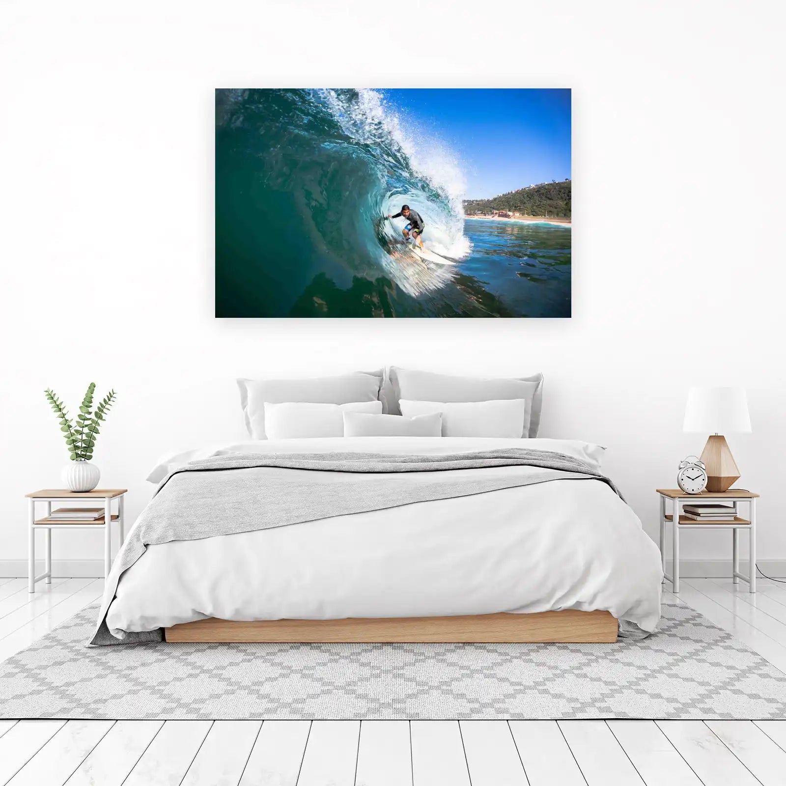 Epic Barrel Ride Surf Art Wall Art