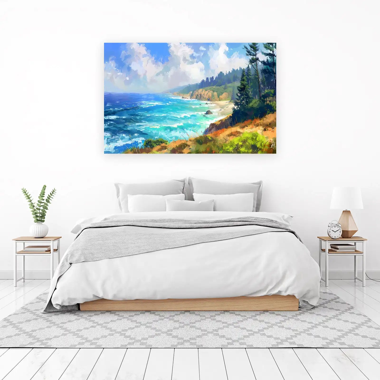 Serene Coastal Landscape Wall Art Wall Art