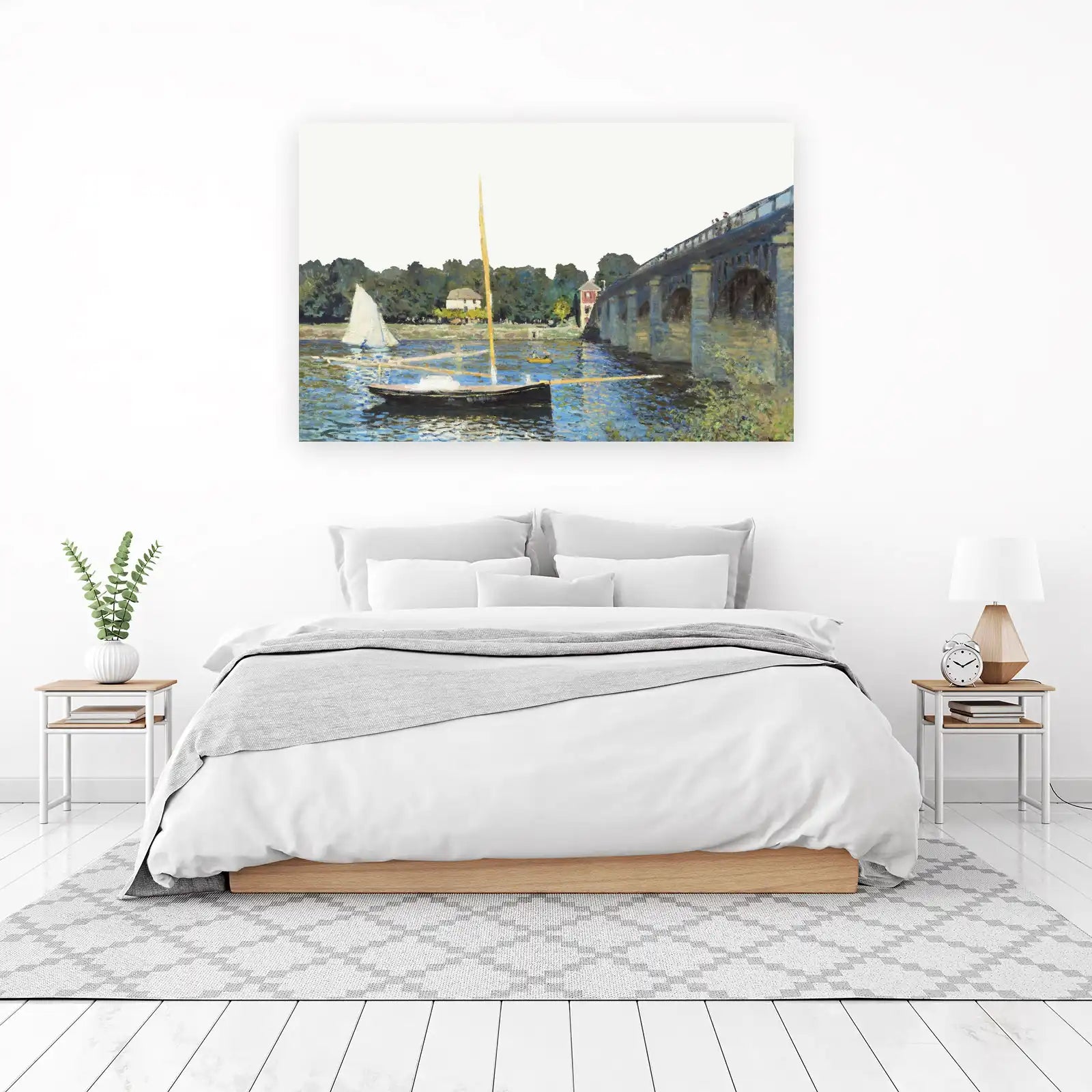 Impressionist River Scene Wall Art