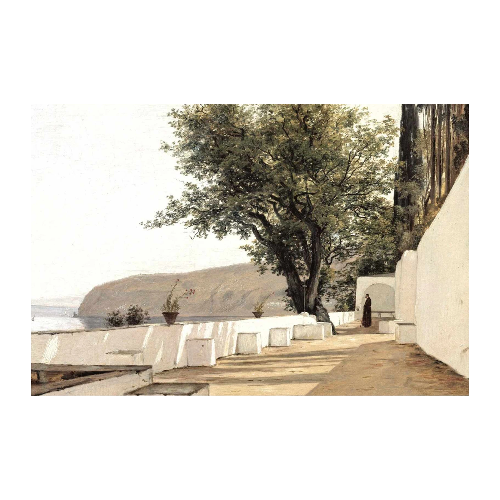Tranquil Mediterranean Vista Wall Art