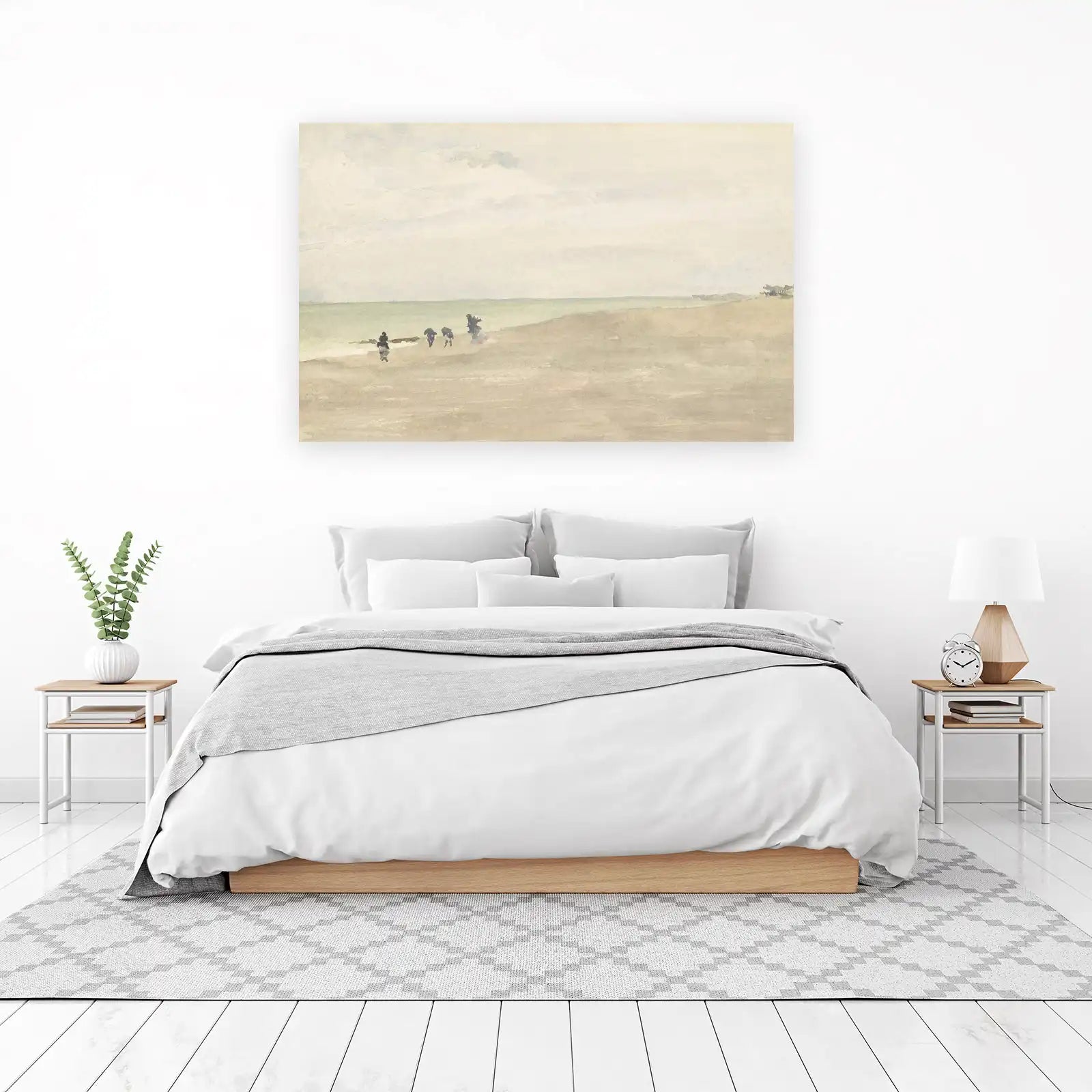 Serene Beach Walk Wall Art