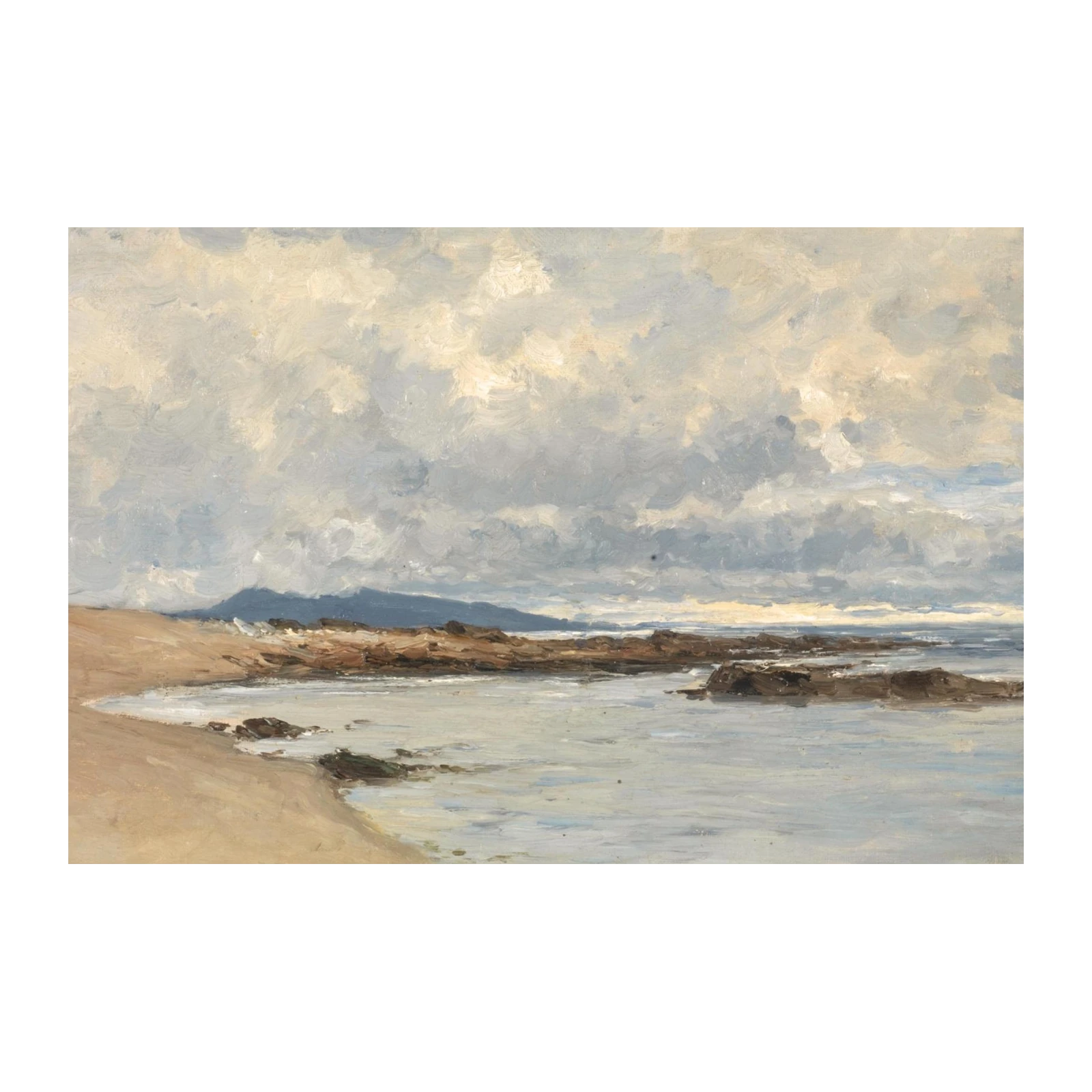 Coastal Serenity Beach Landscape Wall Art