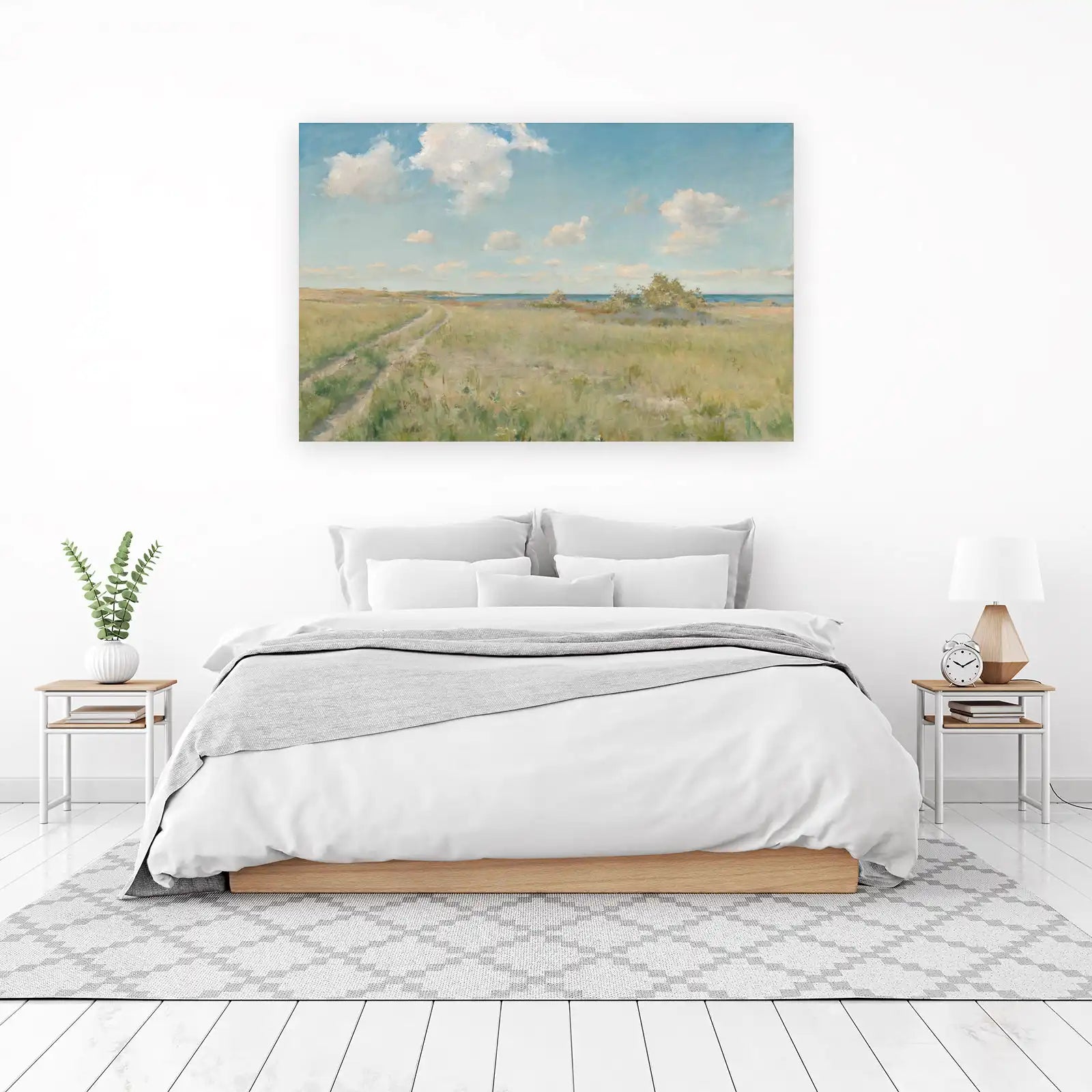 Serene Coastal Landscape Path Wall Art
