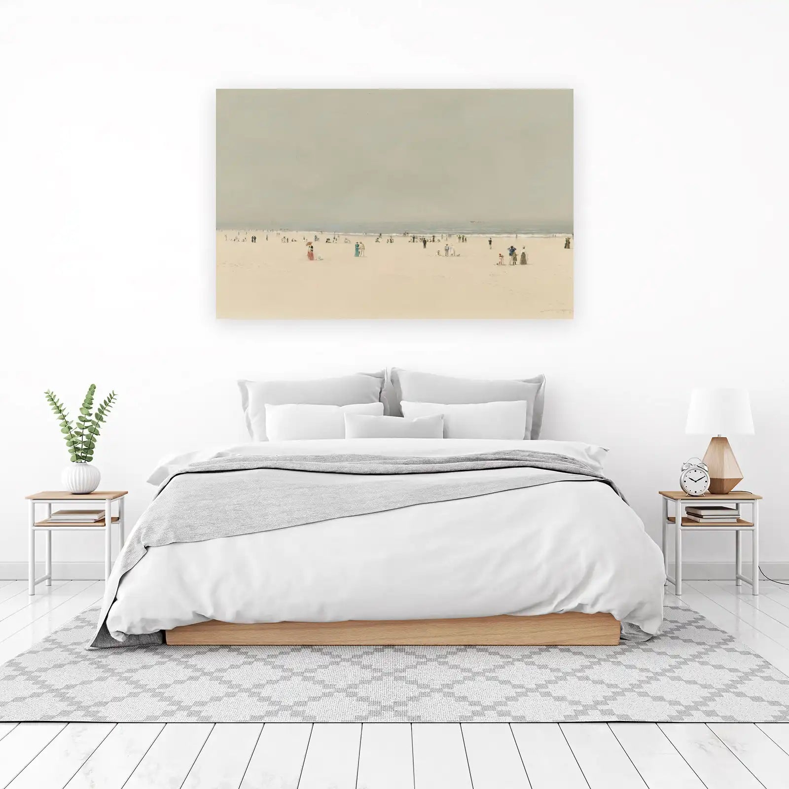 Vintage Beach Scene Wall Art