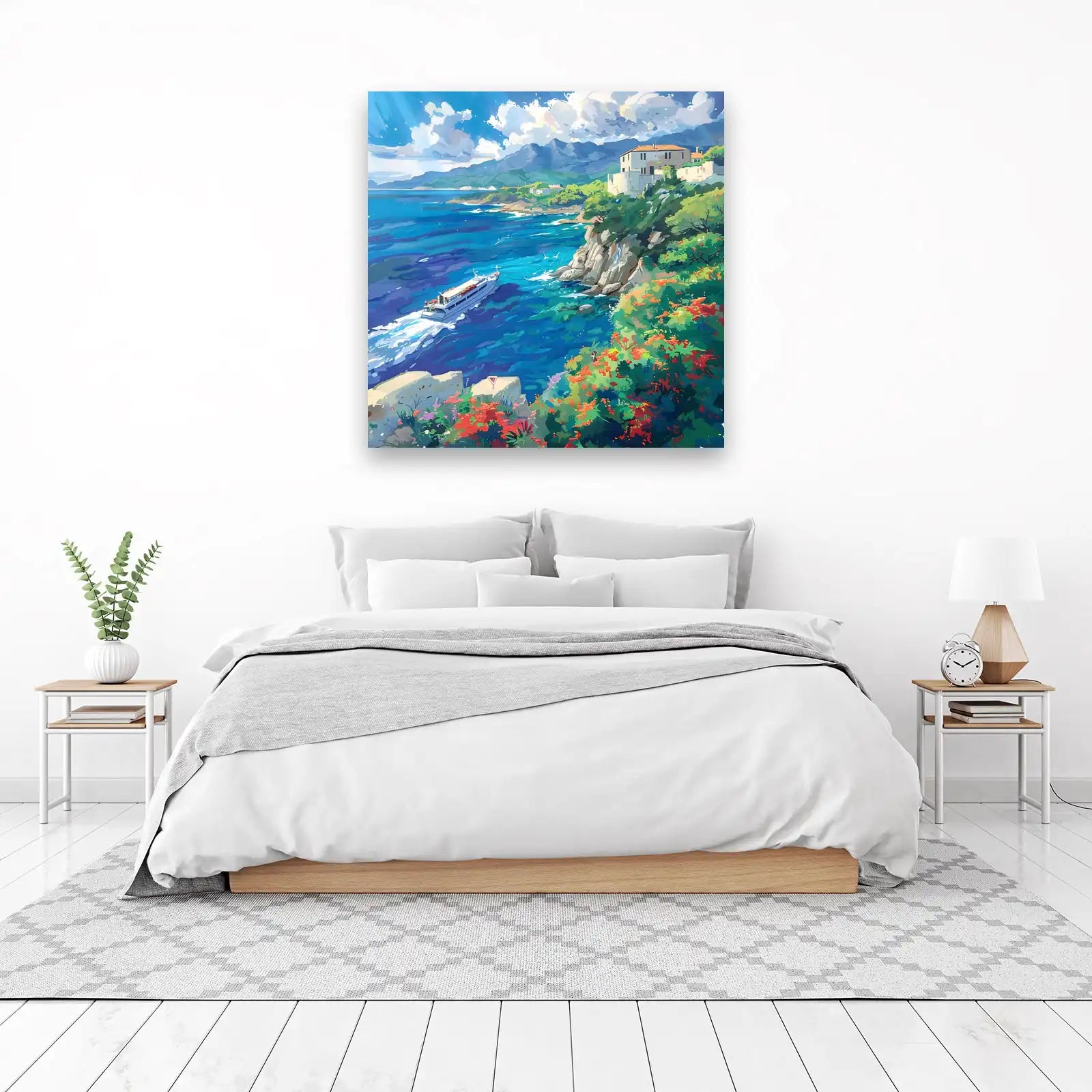 Coastal Serenity Yacht Wall Art