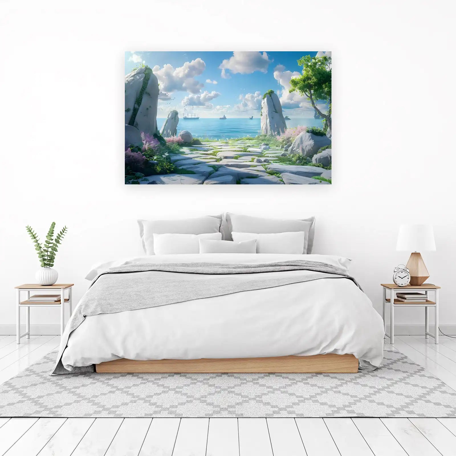 Tranquil Ocean Pathway Wall Art