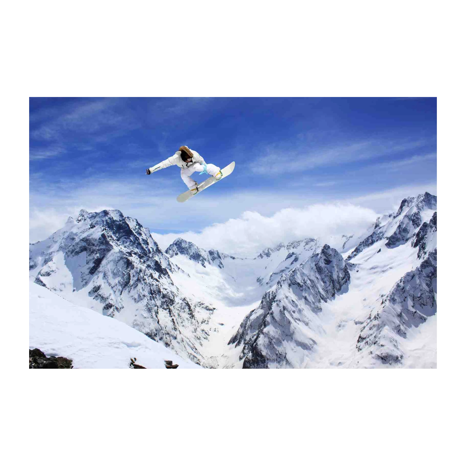 Extreme Snowboarding Jump Wall Art