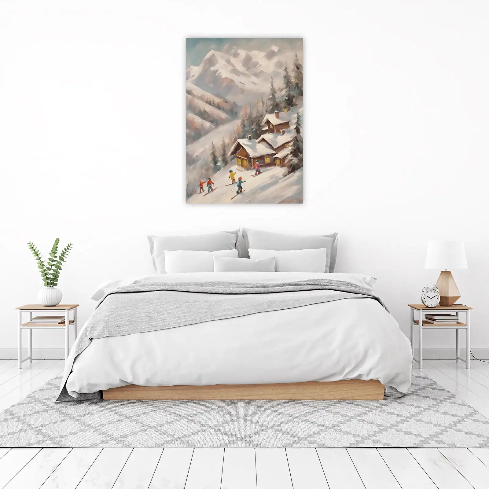 Cozy Ski Village Joy Wall Art