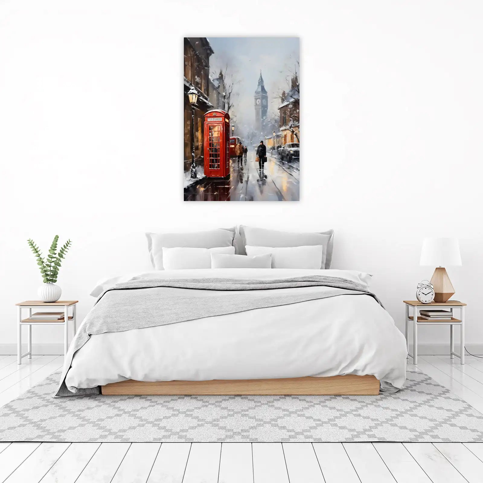 Iconic London Winter Scene Wall Art