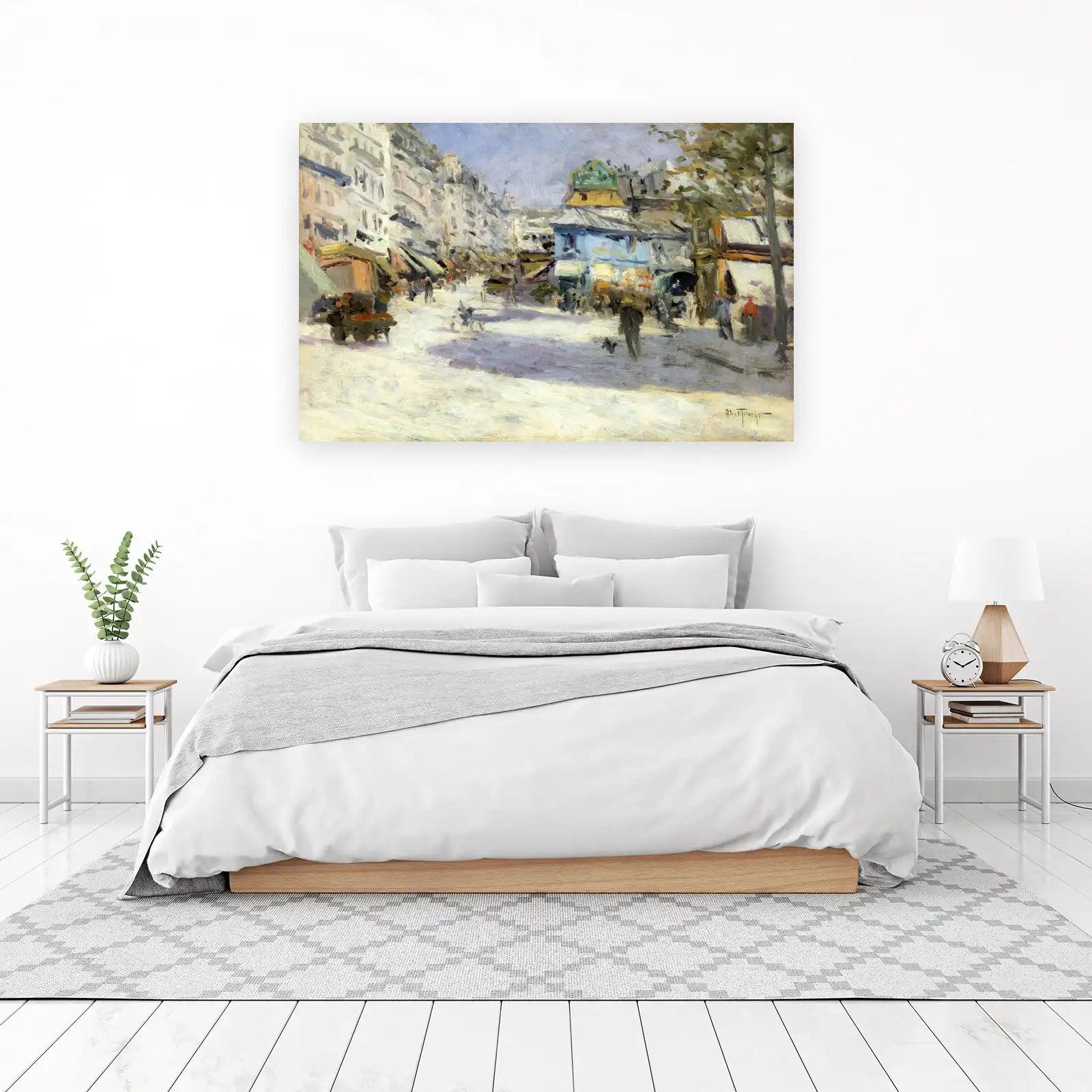Impressionist Street Scene Paris Wall Art
