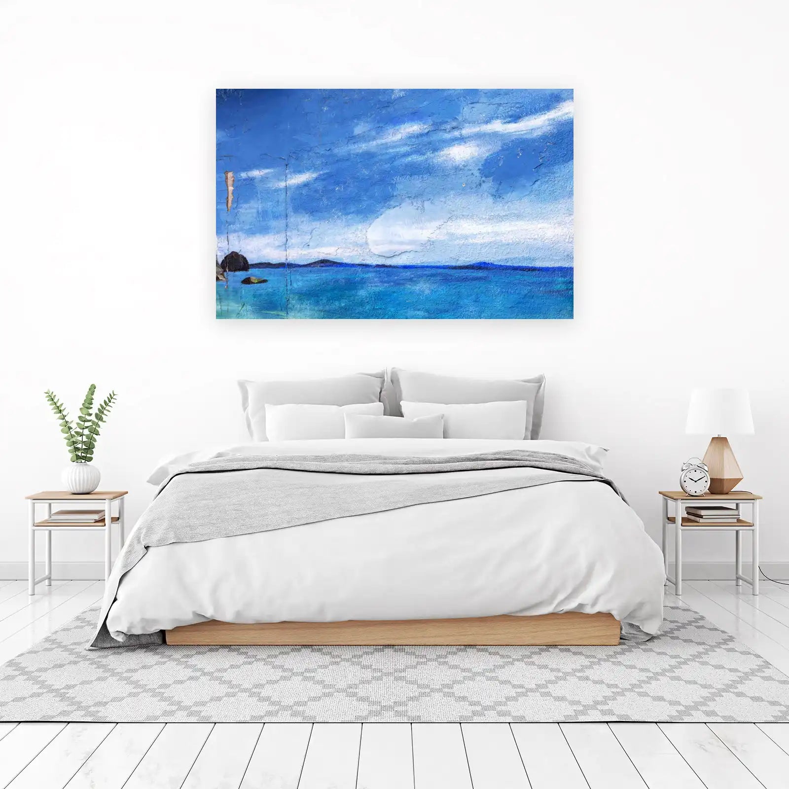 Coastal Serenity Ocean Sky Wall Art