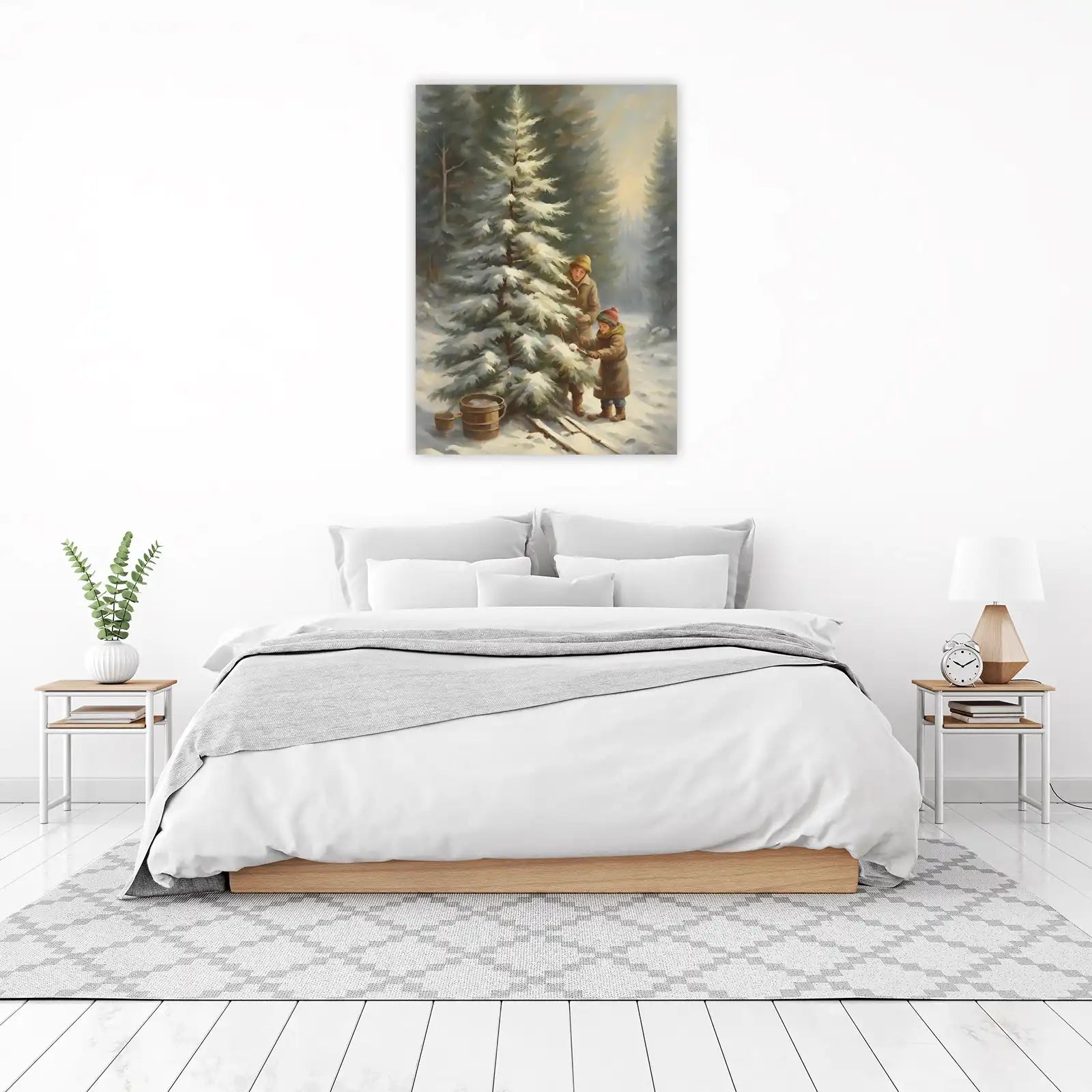 Winter Childhood Nostalgia Wall Art