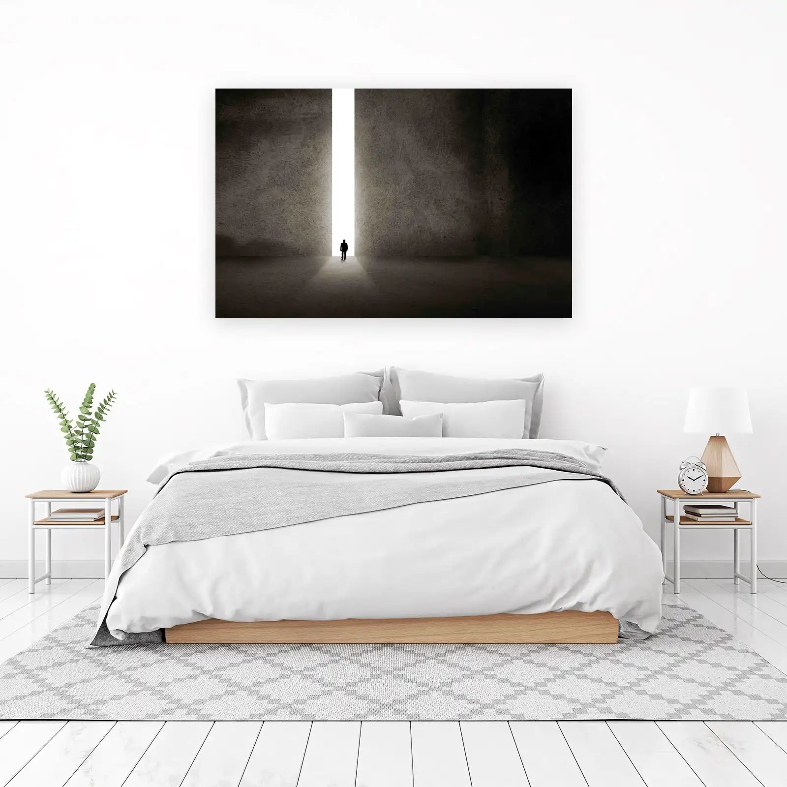 Path to Light Silhouette Wall Art