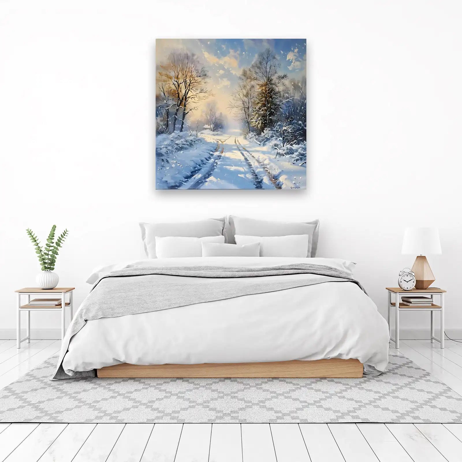 Winter Path Serenity Wall Art