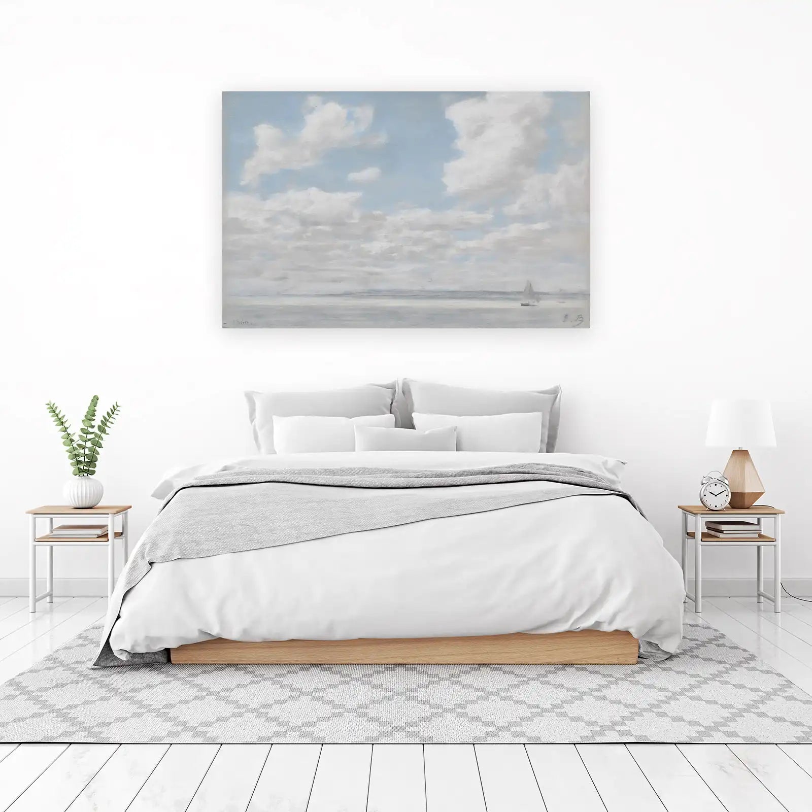 Serene Sailboat & Sky Wall Art