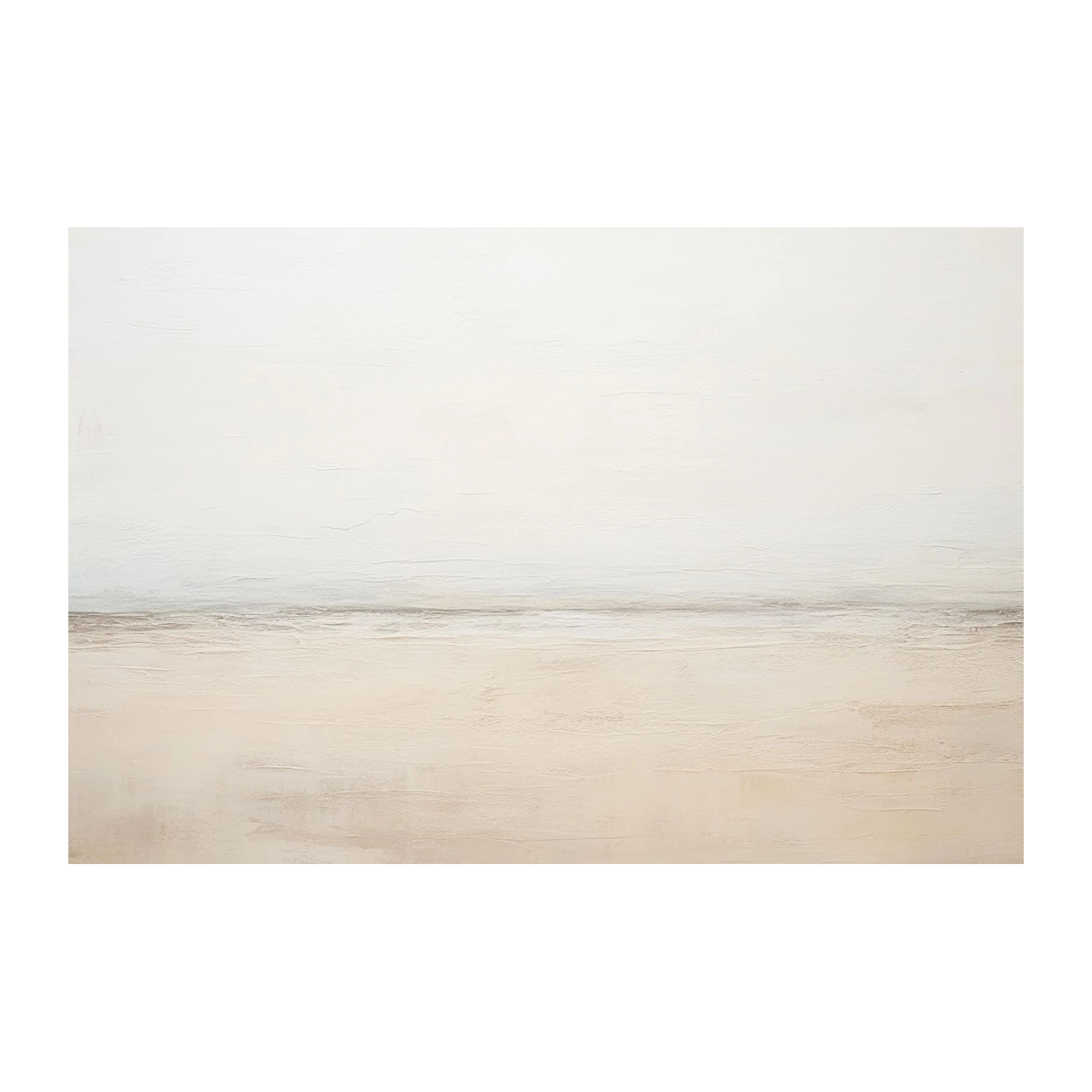 Serene Horizon Textured Abstract Wall Art