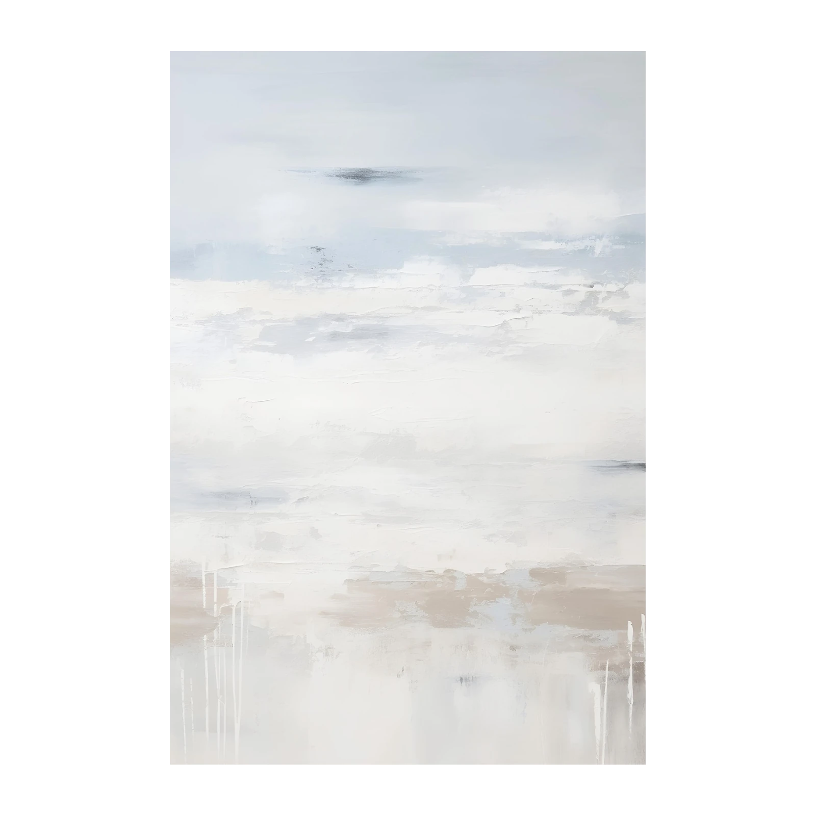 Serene Coastal Horizon Abstract Wall Art
