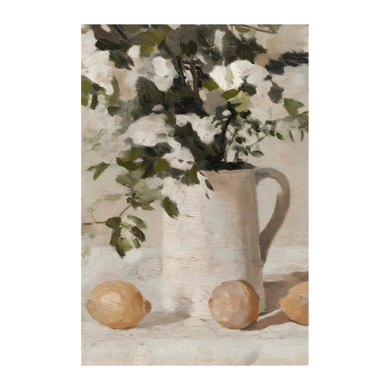 Still Life Floral & Lemons Wall Art