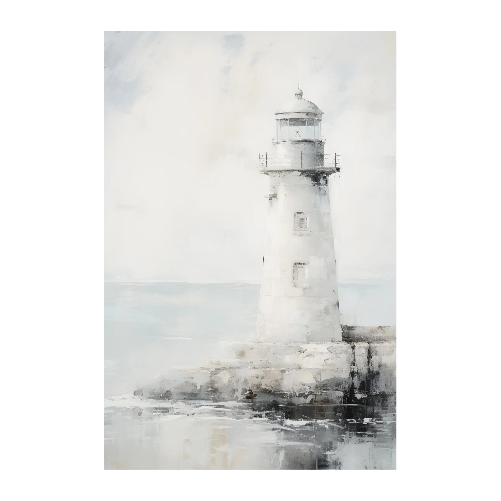 Coastal Lighthouse Serenity Wall Art