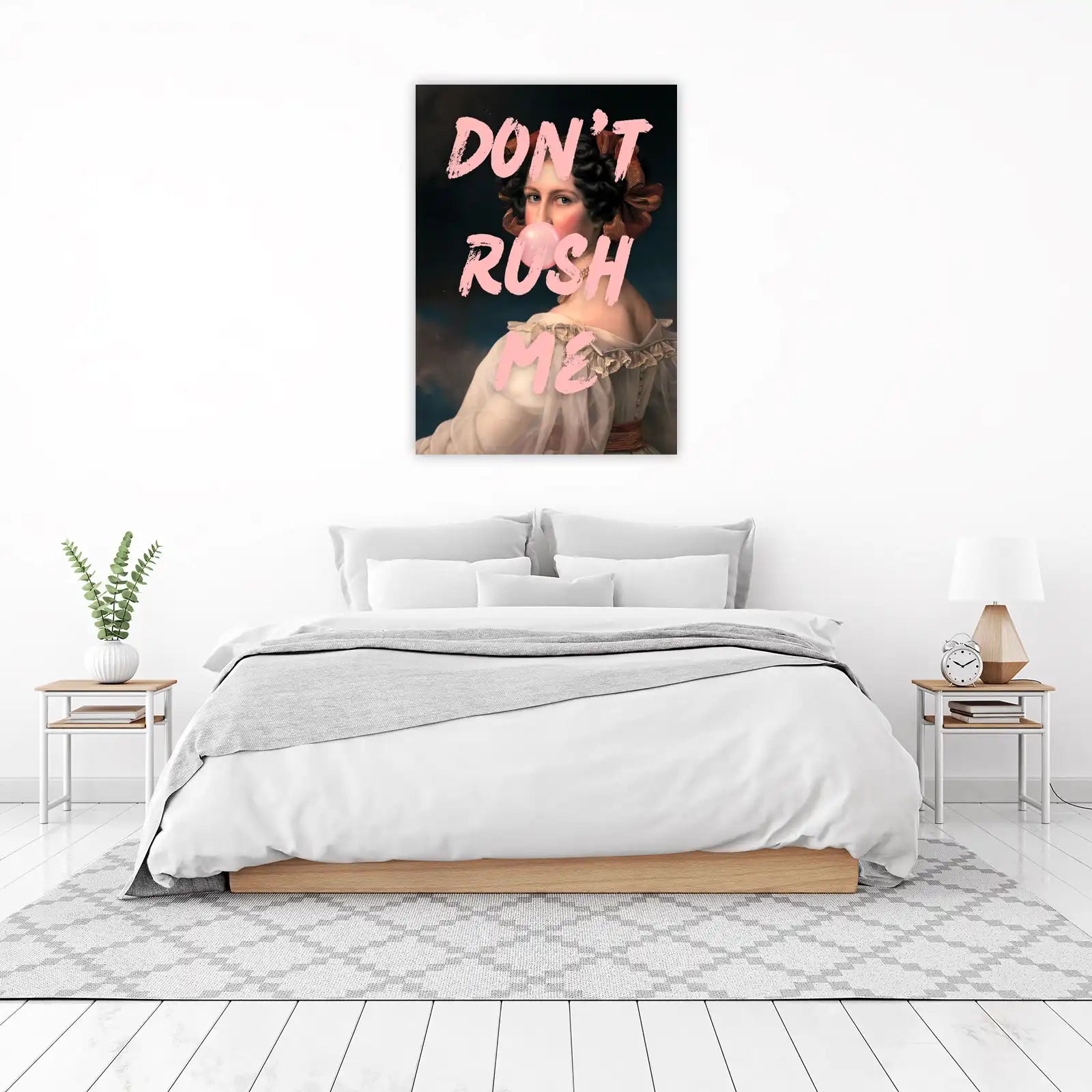 Don't Rush Me Vintage Portrait Wall Art