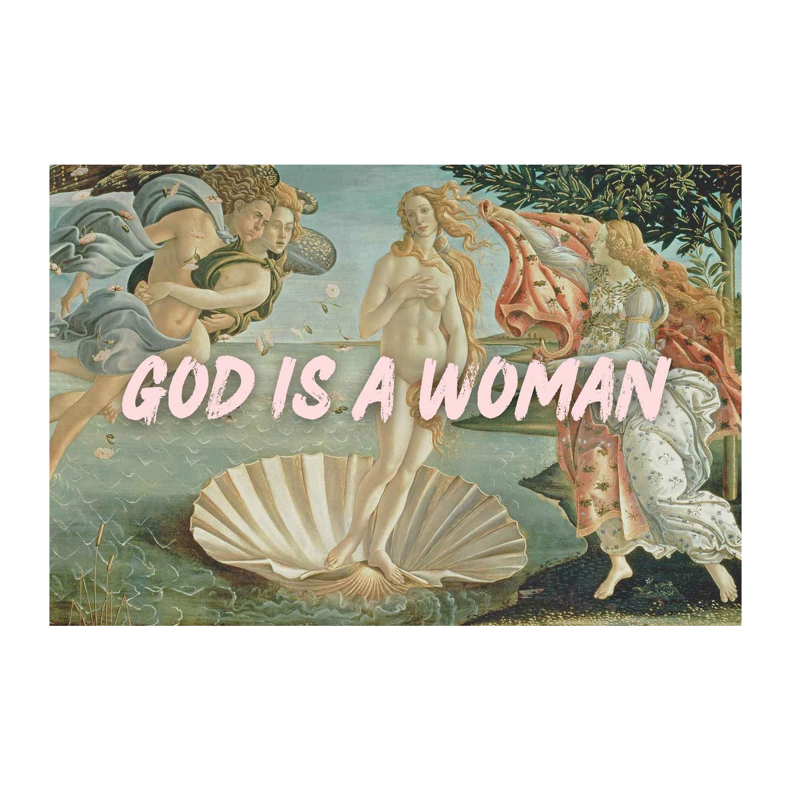 Divine Feminine "God is a Woman" Wall Art