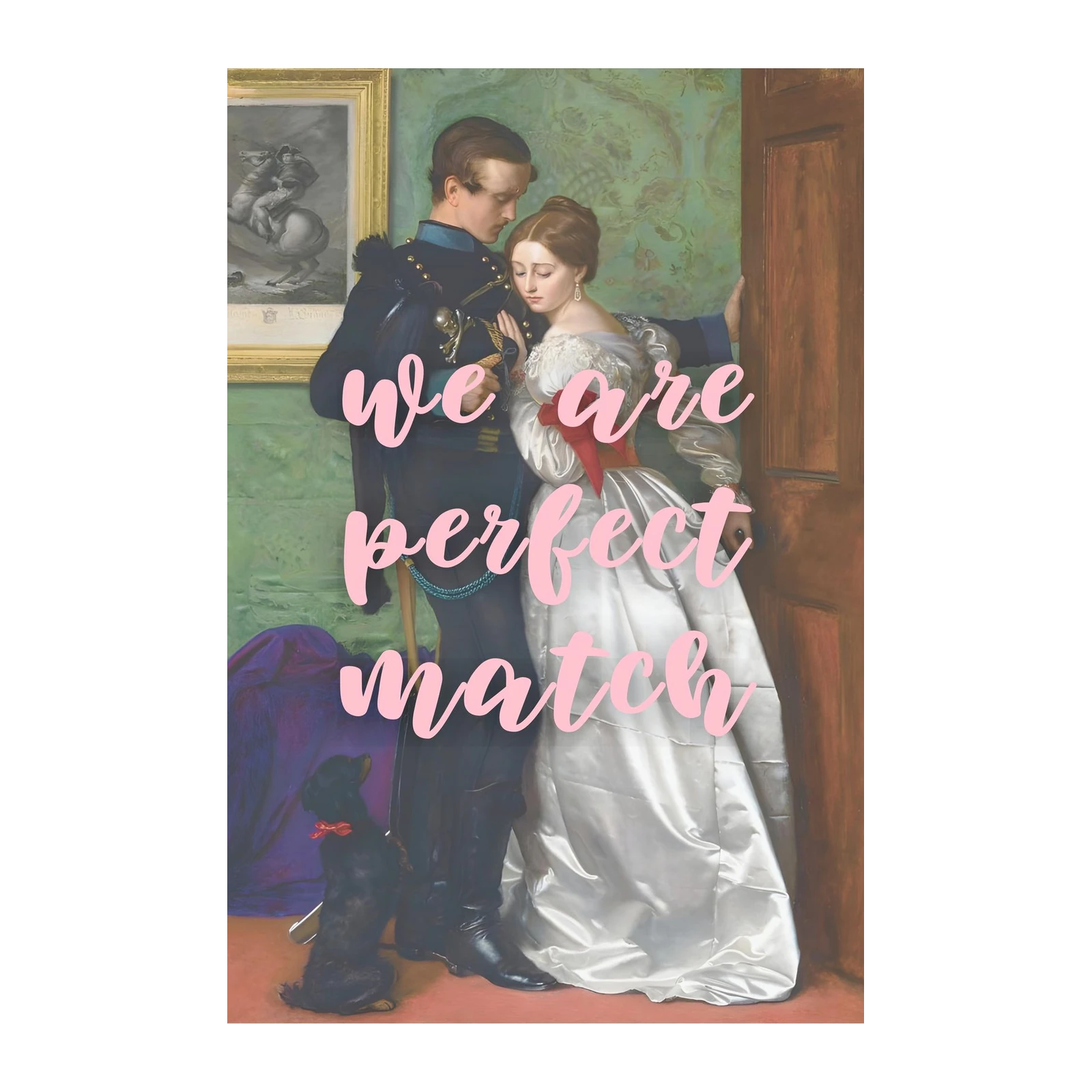 Romantic Couple Victorian Portrait Wall Art