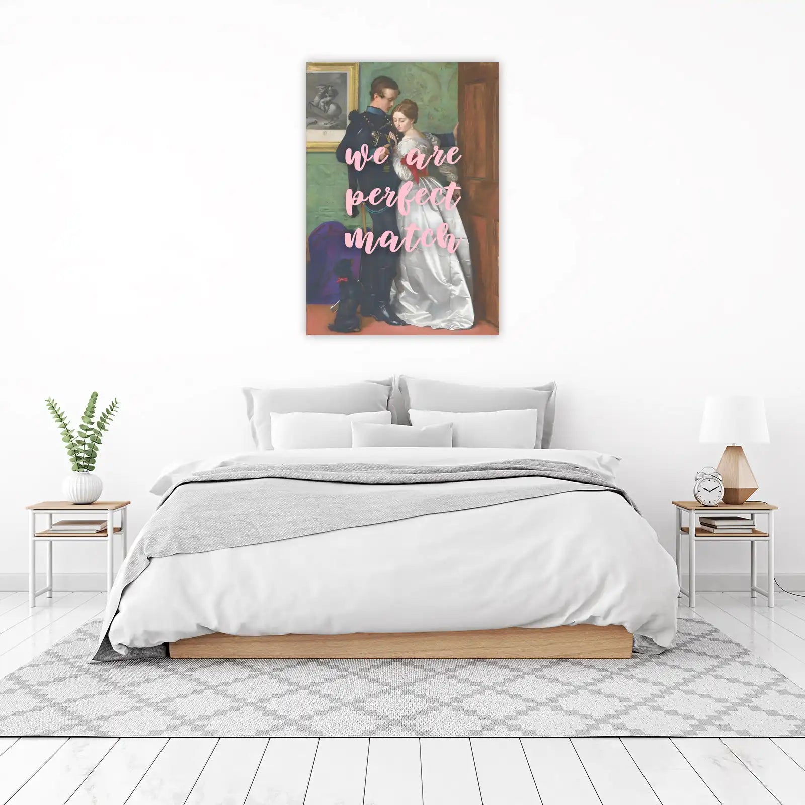Romantic Couple Victorian Portrait Wall Art