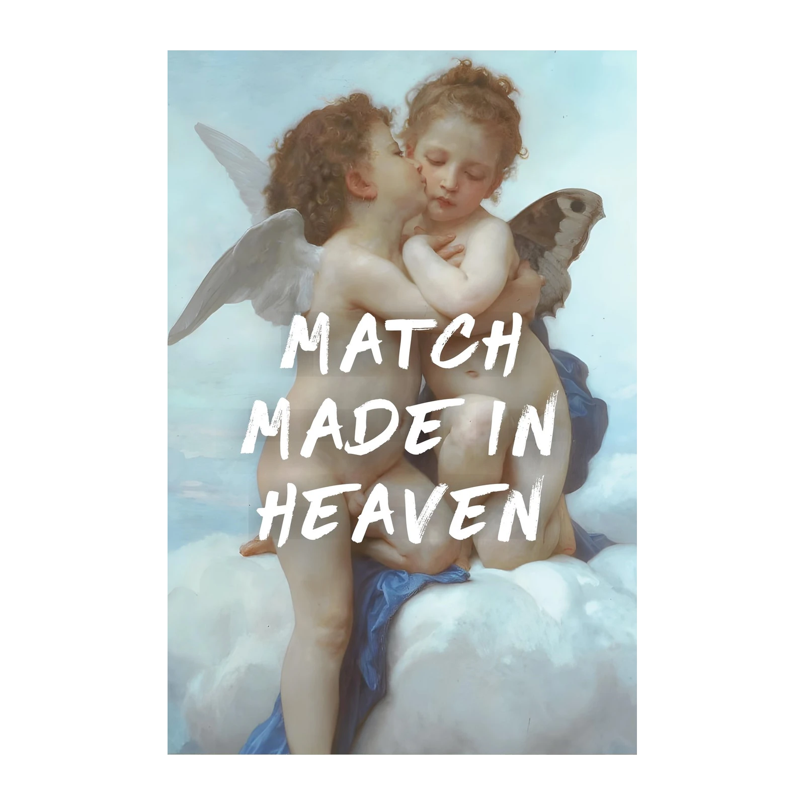 Cherub Embrace "Match Made in Heaven" Wall Art