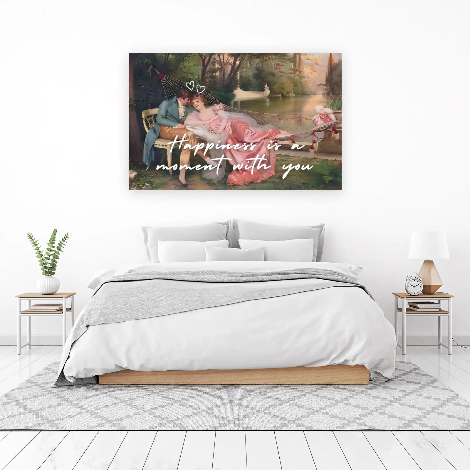 Romantic Couple Hammock Garden Wall Art
