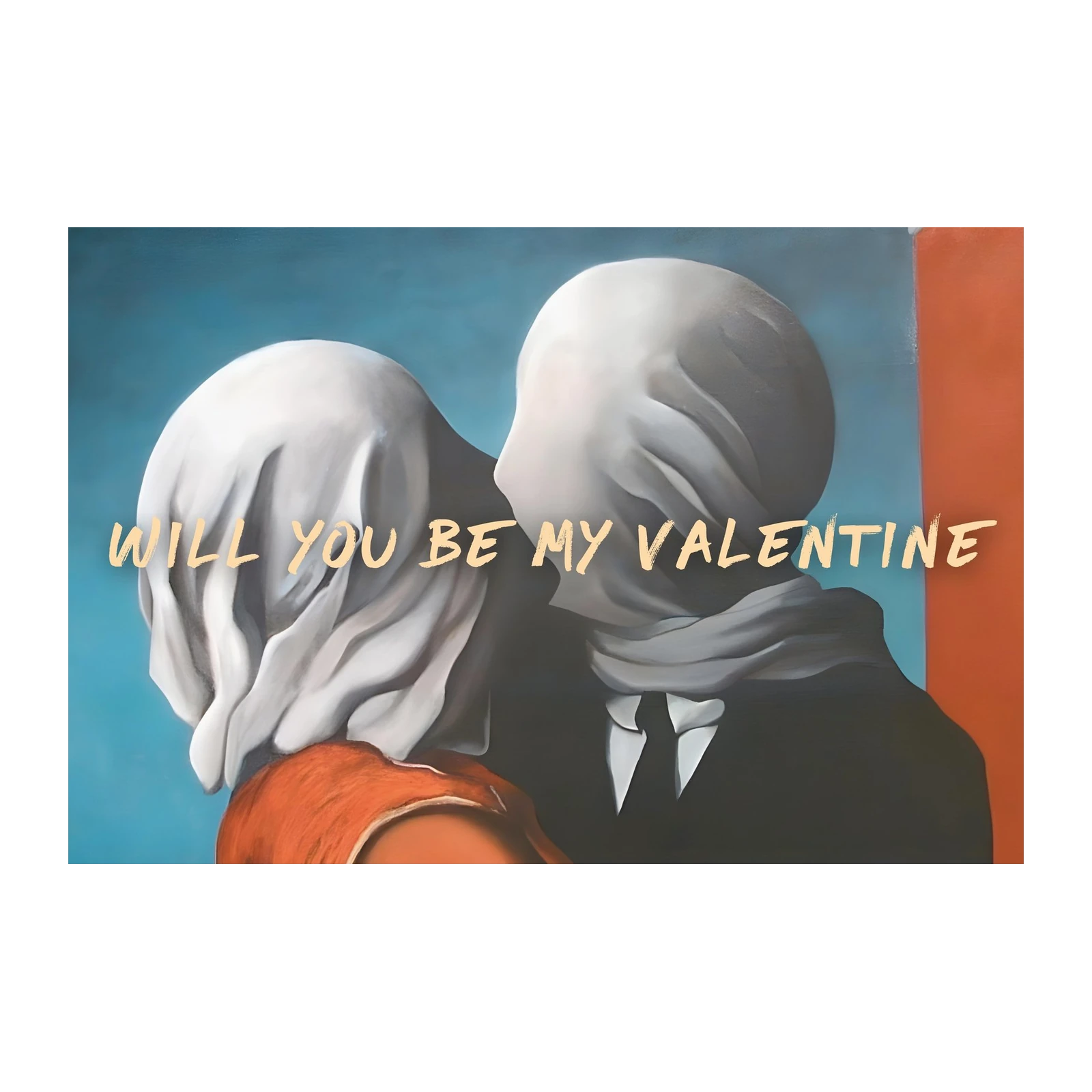 Mysterious Embrace Valentine's Wall Art