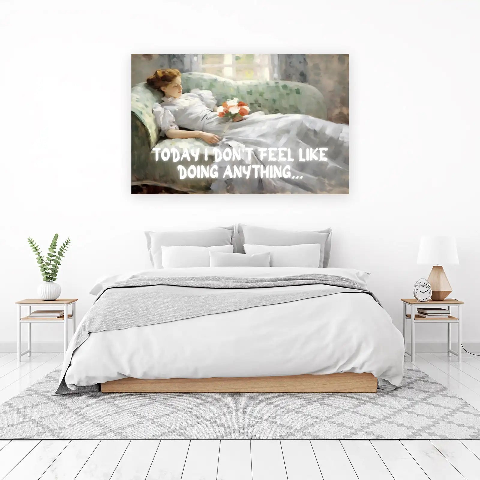 Relaxing Victorian Woman Wall Art
