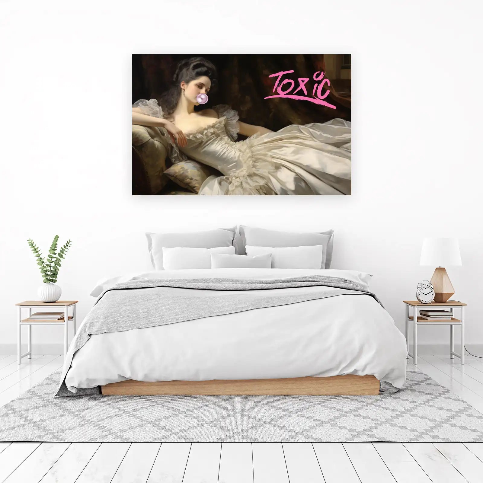 Elegant Lady Bubblegum Dream Wall Art