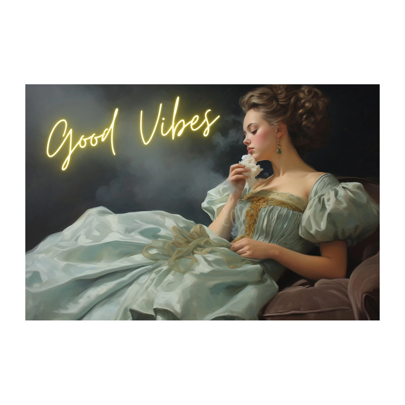 Elegant Lady Good Vibes Wall Art