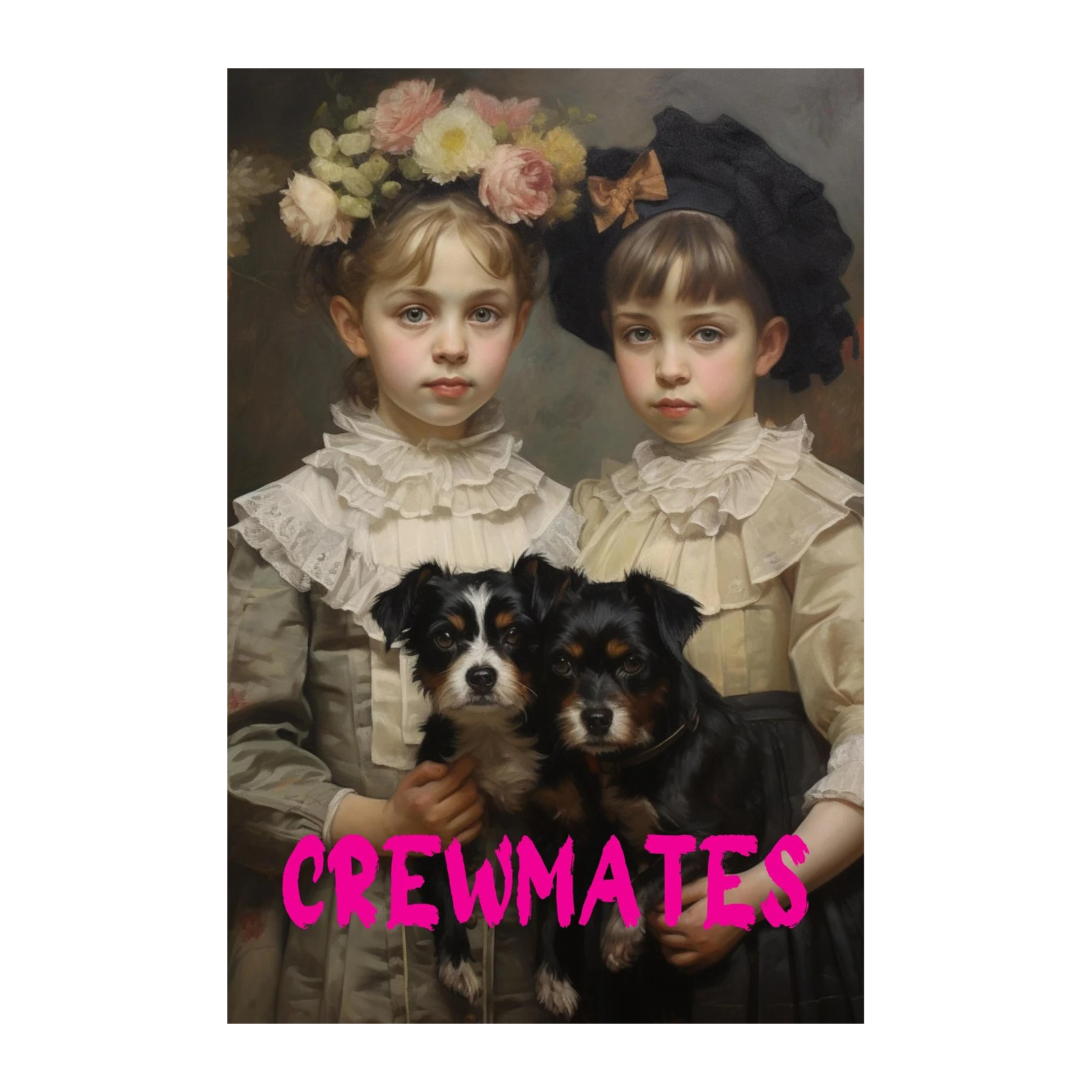 Vintage Children & Dogs Portrait Wall Art