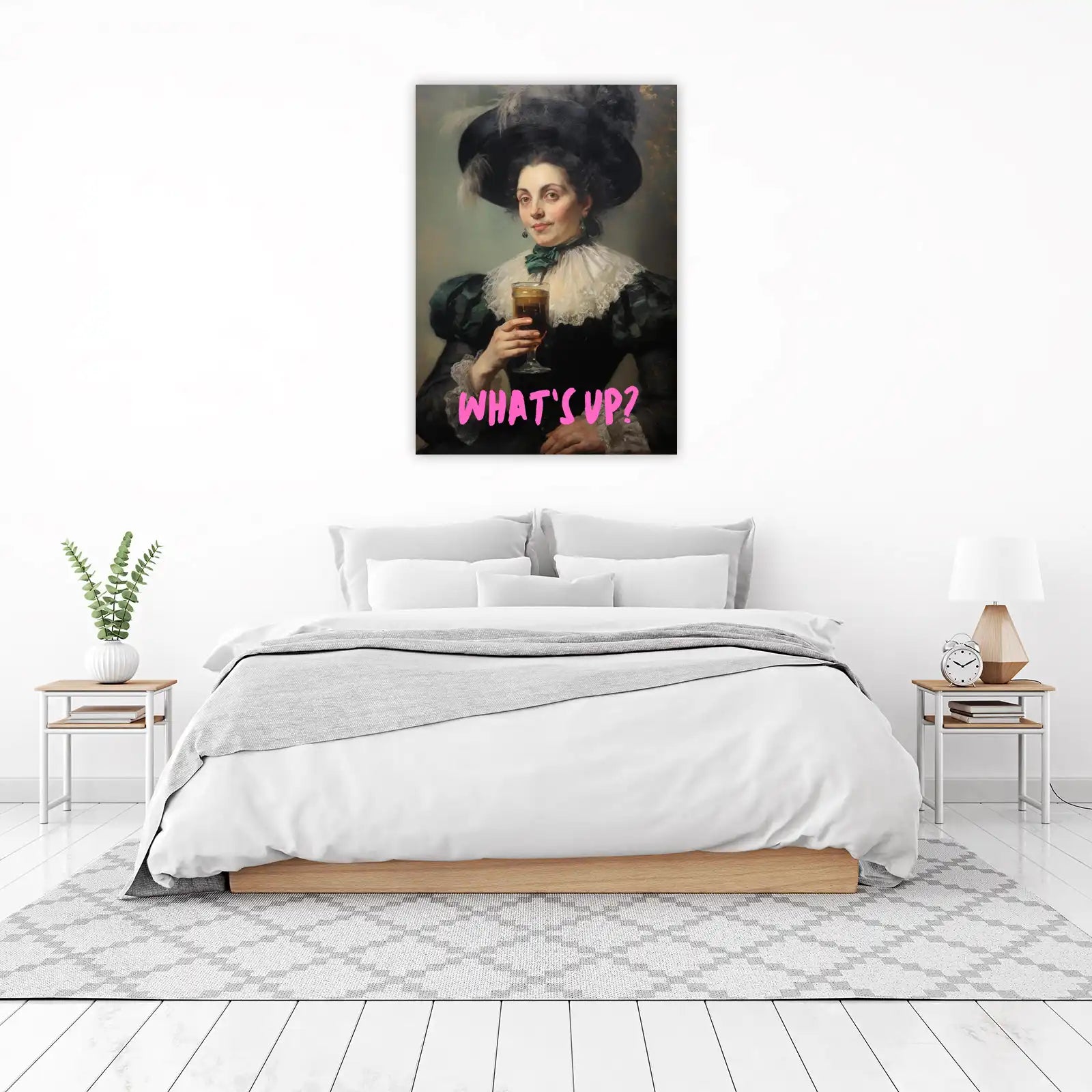 Victorian Woman "What's Up?" Wall Art