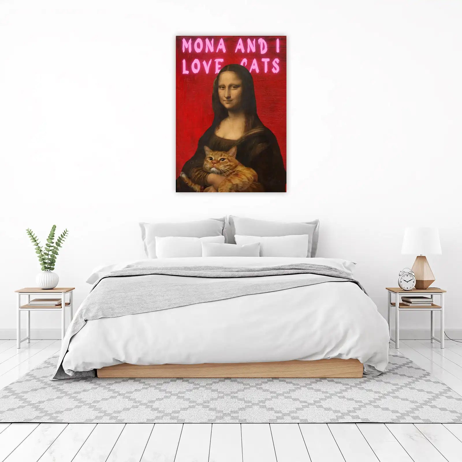 Mona Lisa Loves Cats Wall Art