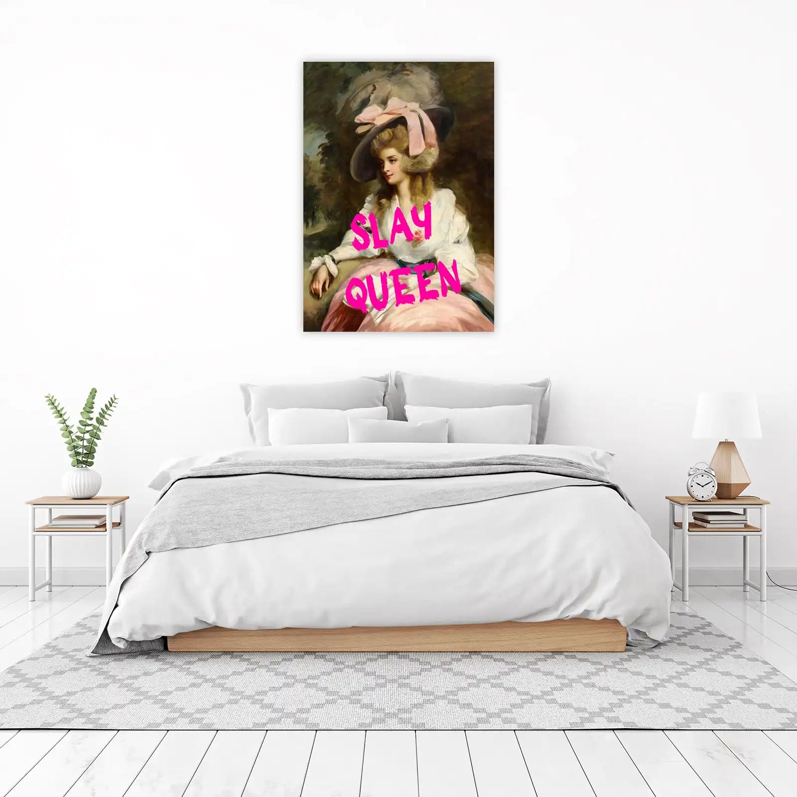 Slay Queen Baroque Portrait Wall Art