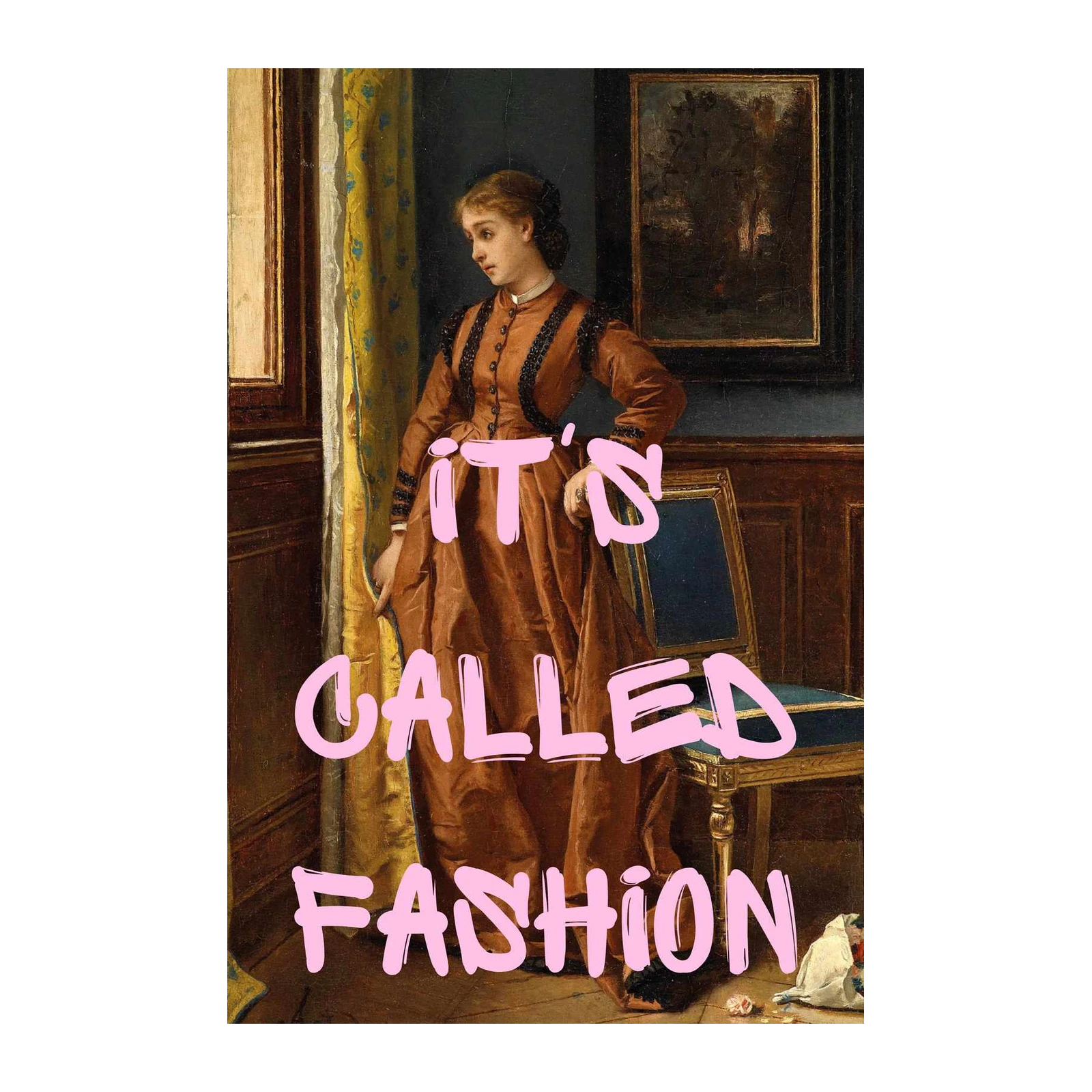 Retro Chic "It's Called Fashion" Wall Art