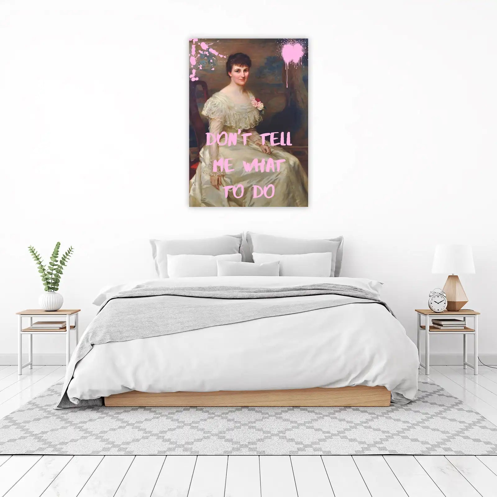 Empowering Portrait "Don't Tell Me What To Do" Wall Art