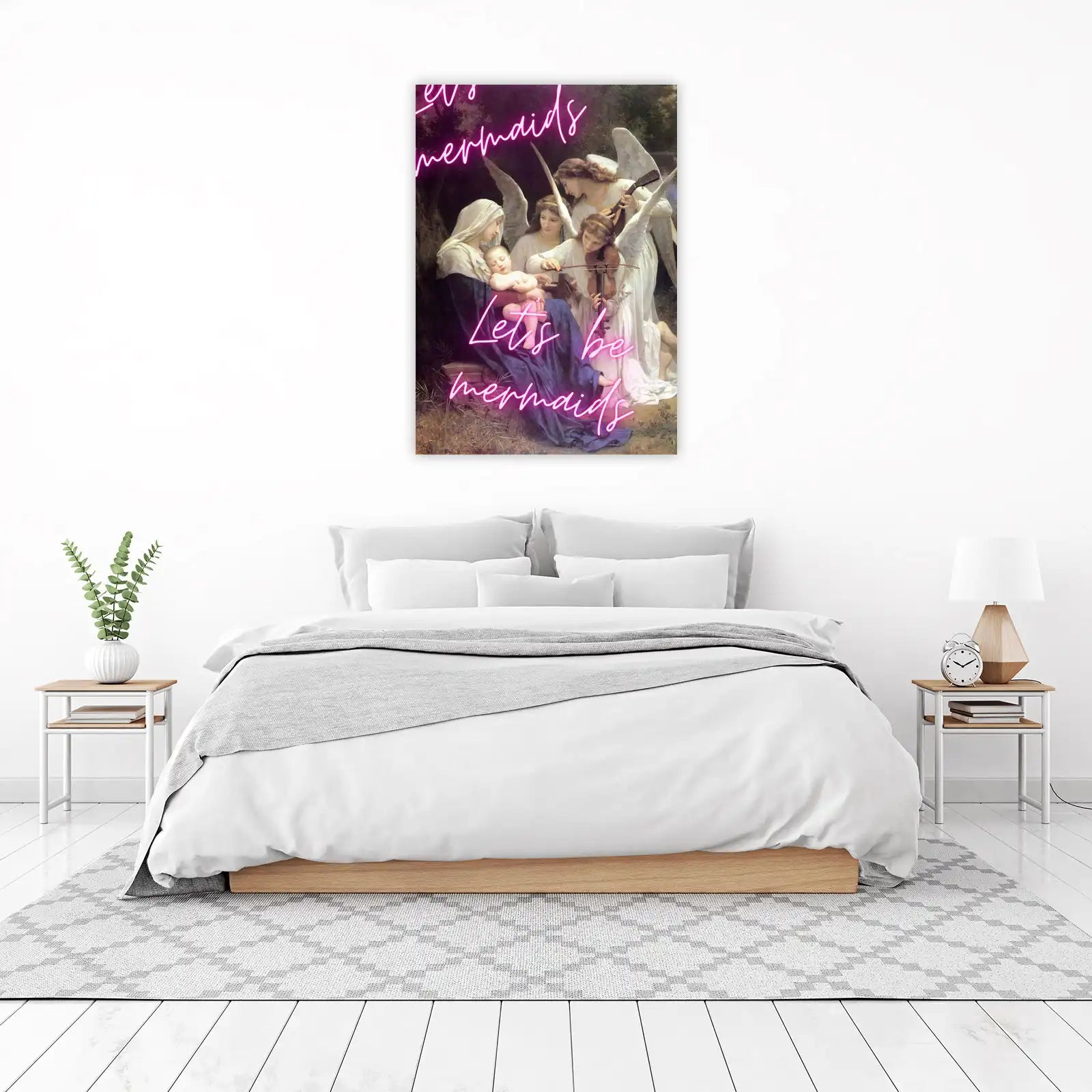 Let's Be Mermaids Angelic Art Wall Art