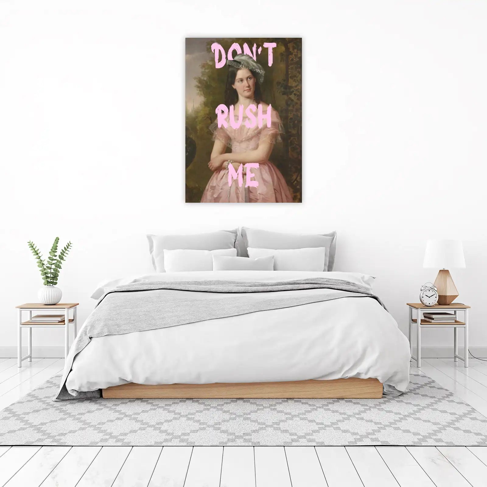 Don't Rush Me Vintage Portrait Wall Art