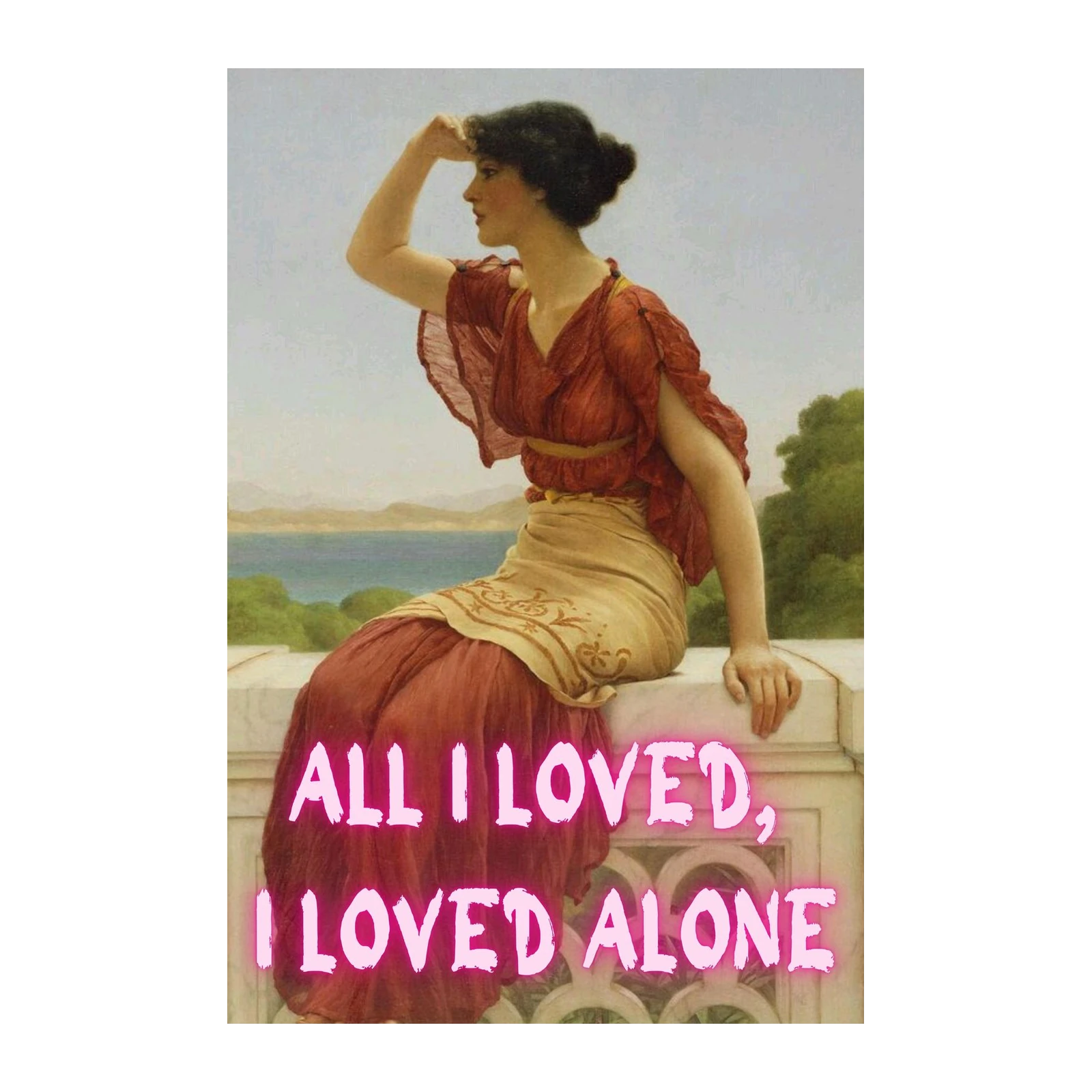 Victorian Woman Solitude Wall Art Wall Art
