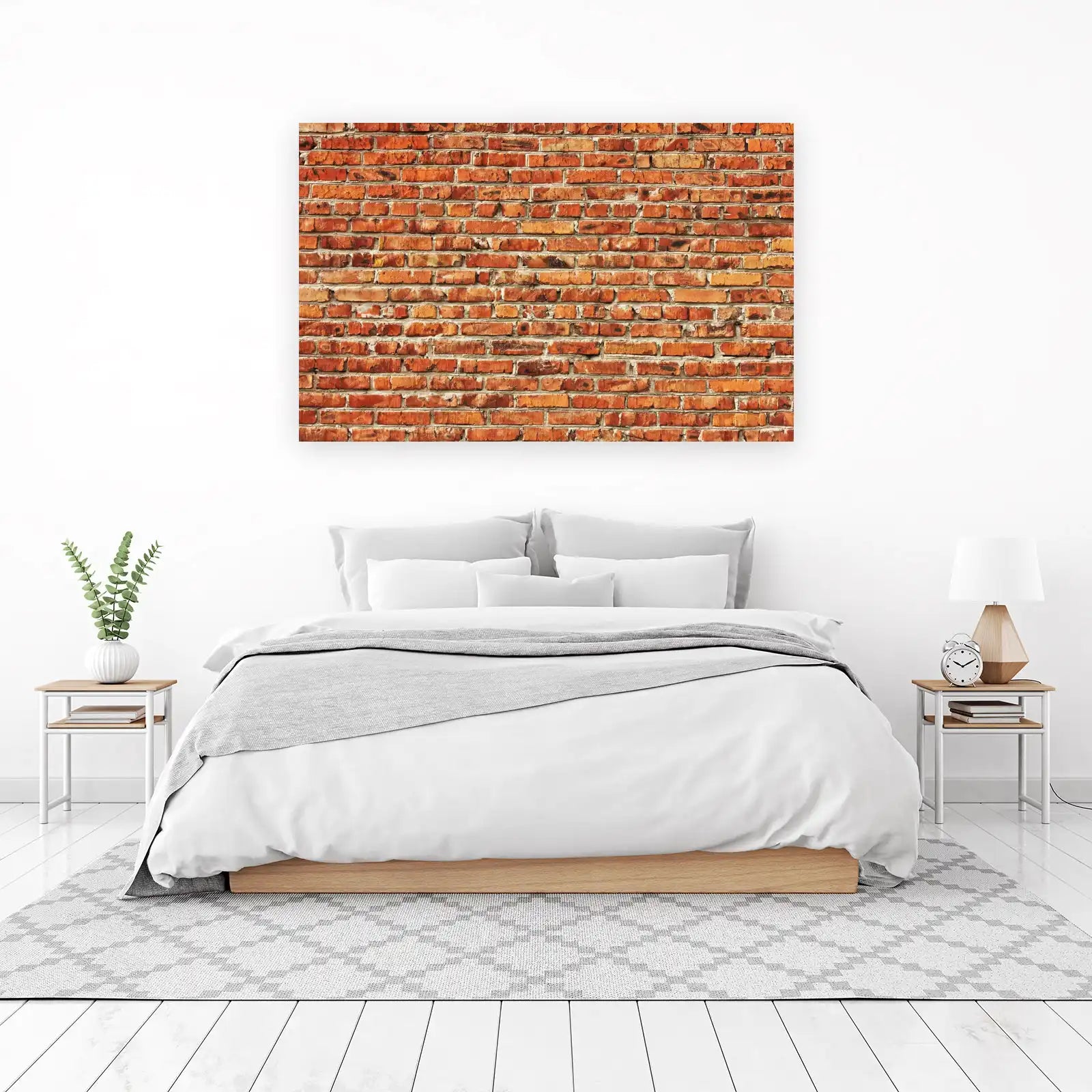 Rustic Brick Texture Wall Art