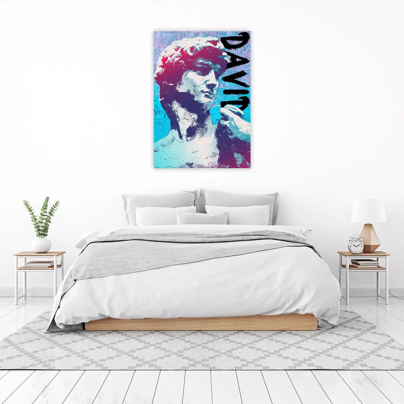 Modern David Portrait Pop Art Wall Art