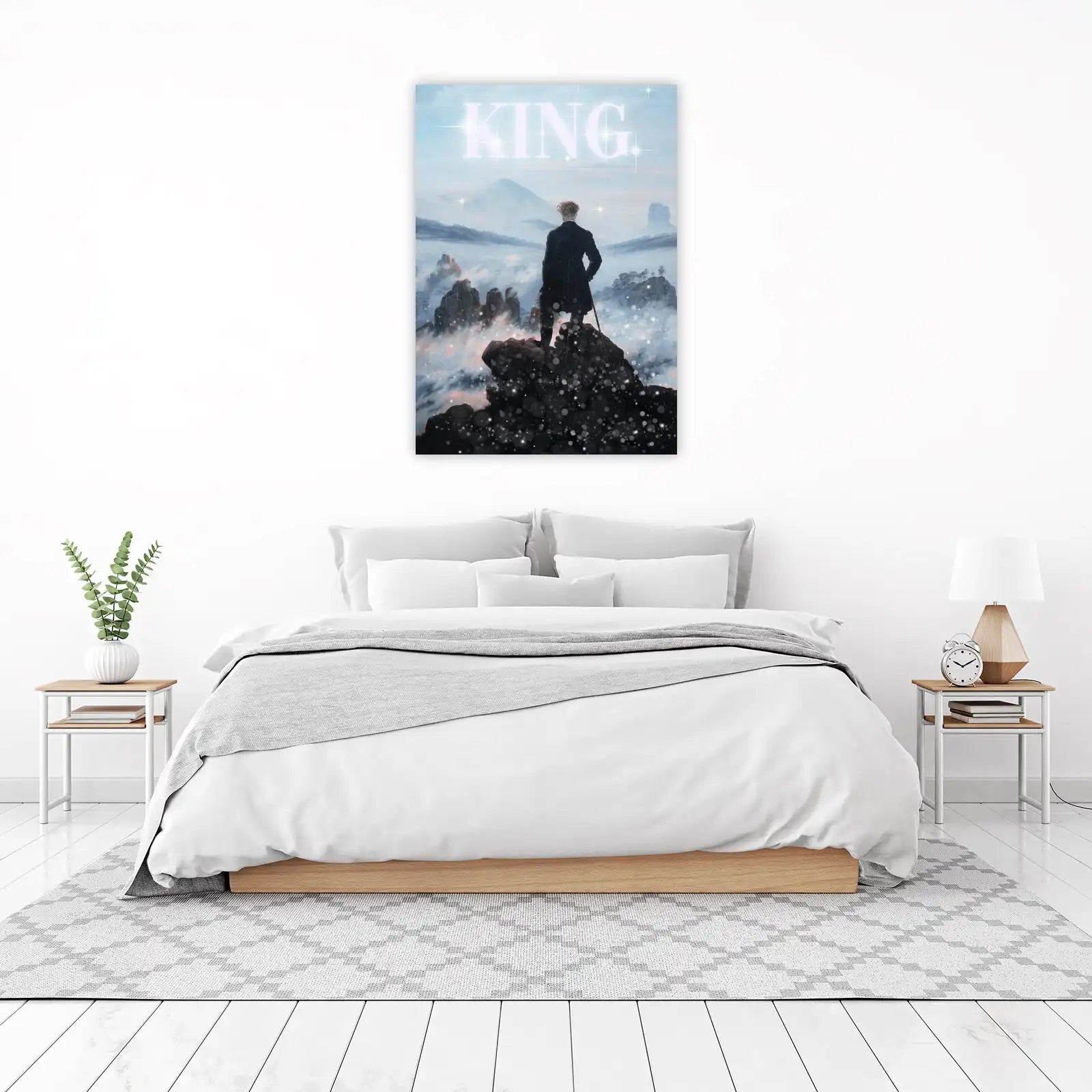 Wanderer Above the Sea of Fog King Wall Art