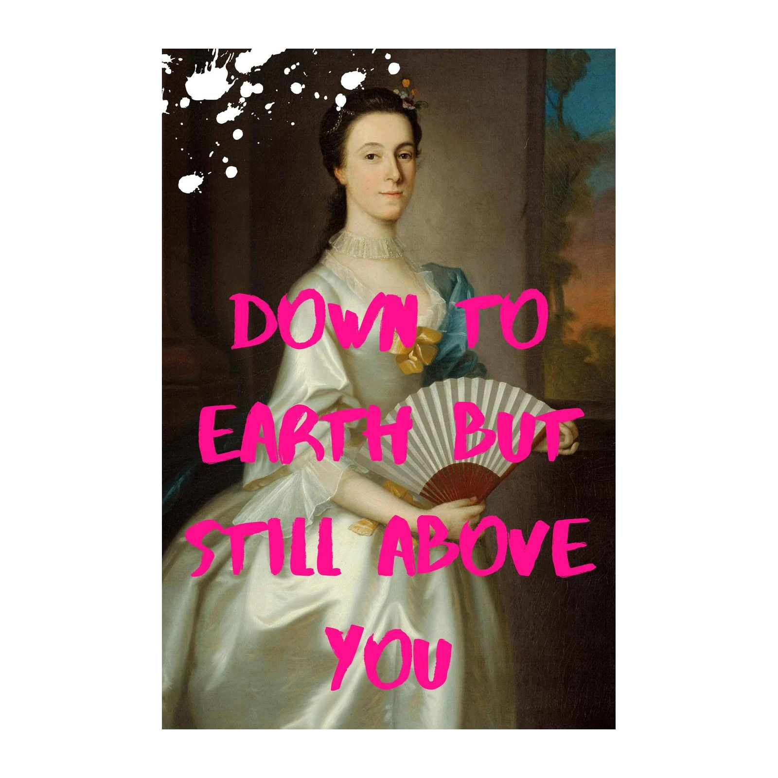 Modern Portrait "Down To Earth" Wall Art