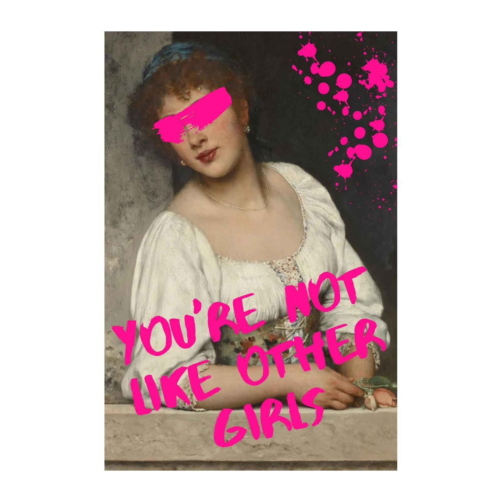 Bold Portrait 'You're Not Like Other Girls' Wall Art