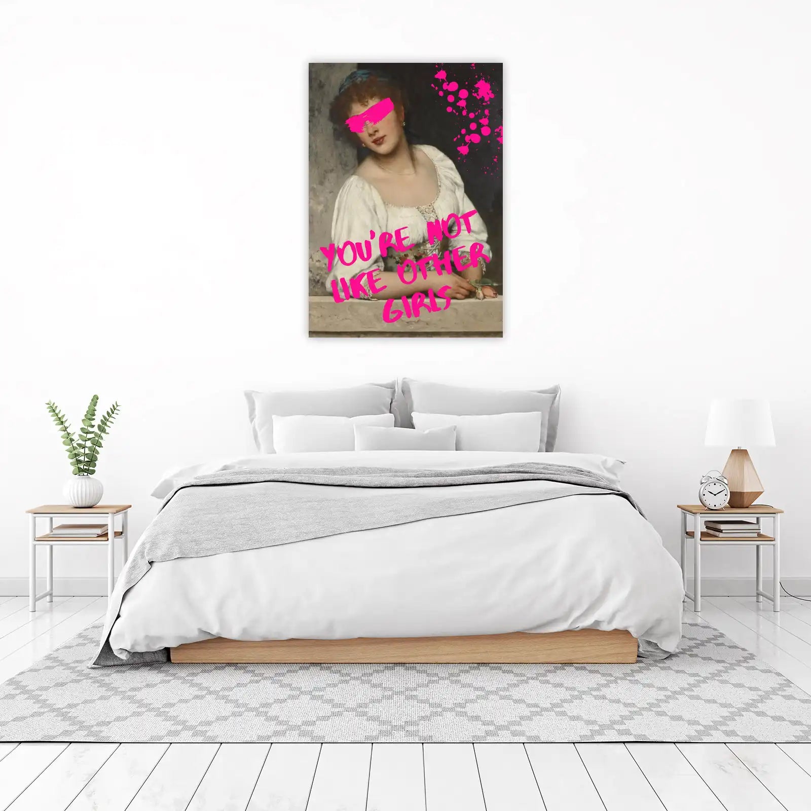 Bold Portrait 'You're Not Like Other Girls' Wall Art