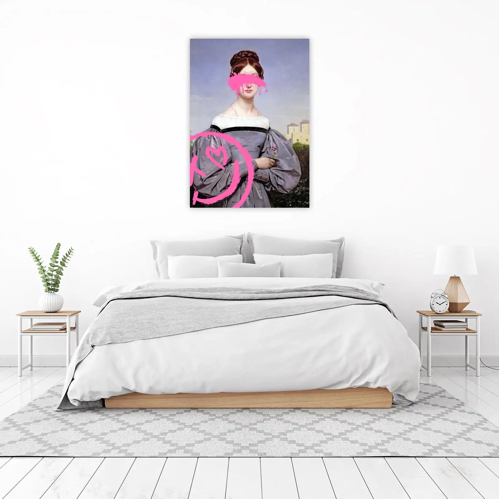 Modern Graffiti Portrait Wall Art